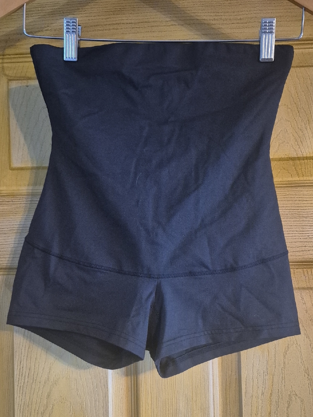 Maidenform Boy Shorts Slimmer Shaping Briefs Black Shapewear Tummy Control Med